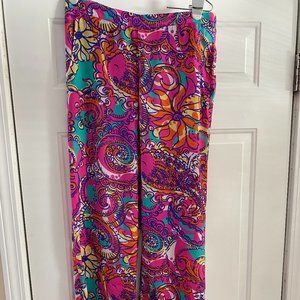 Lilly Pulitzer palazzo pants in "Sea & Be Seen" print